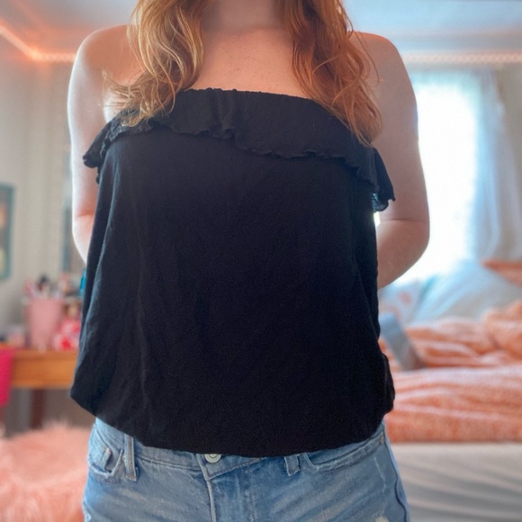 BLACK TUBE TOP - Picture 2 of 3